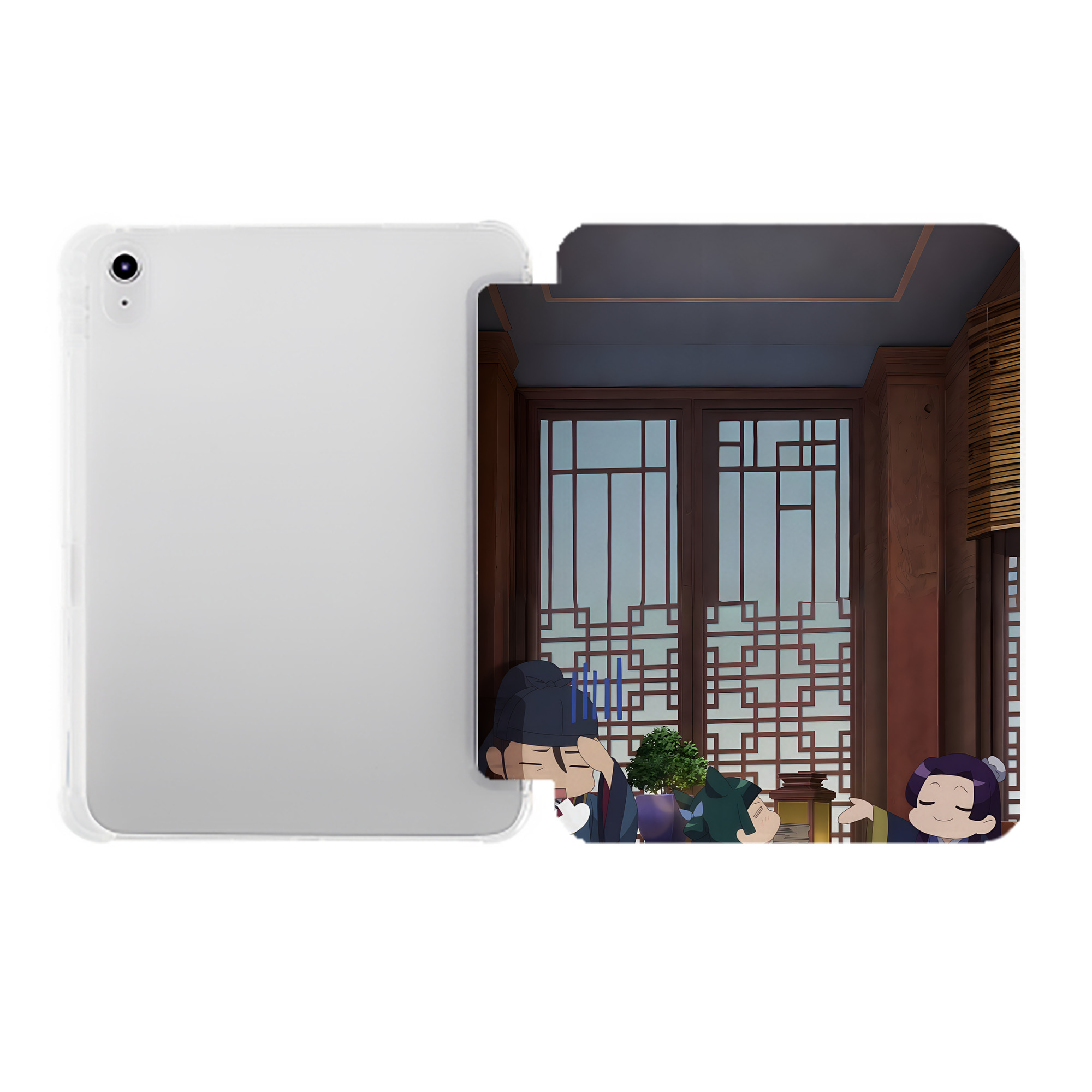 （画像用） 薬屋のひとりごと The Apothecary Diaries IPad ケース ペン収納付き 三つ折りスタンド PUレザー×シリコン 対応機種9.5/10.5/10.9インチ